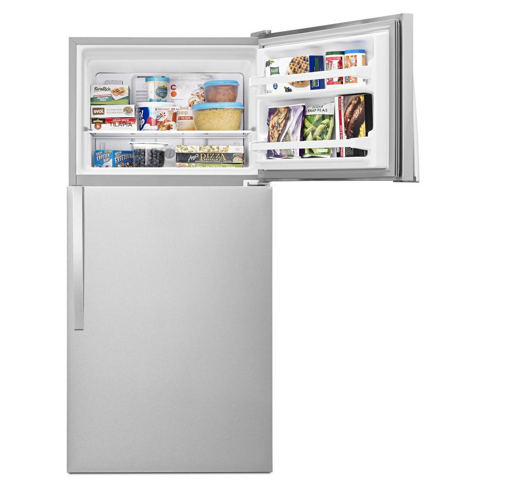 Whirlpool 18.2 cu. ft. Top Freezer Refrigerator in Monochromatic Stainless Steel